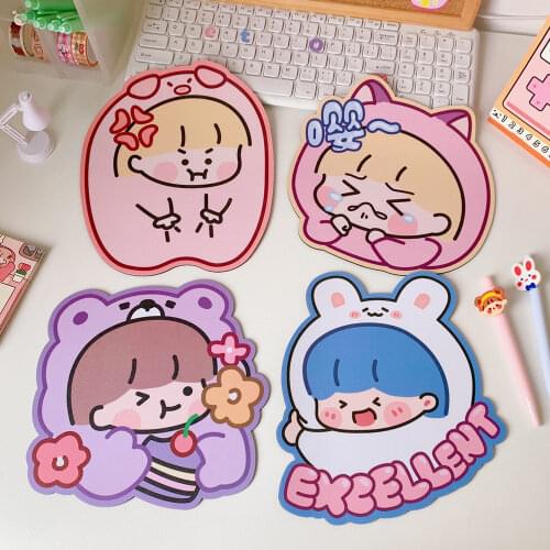 W&G Korean Ins Cartoon Mouse Pad Small Cute Computer Student Office Non-slip Student Creative Table Mat