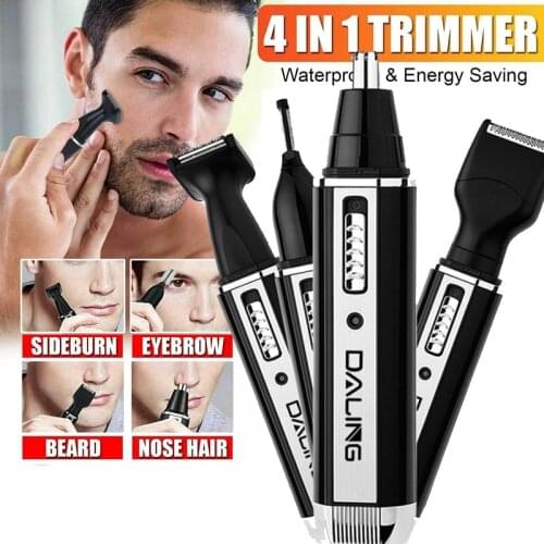 Multifunction 4 In 1 Personal Rechargeable Electric Men Ear Nose Trimmer Hair Clipper Shaver Beard Trimmer