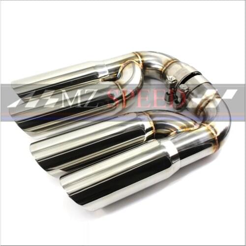 Steel Turbo GTS stainless steel Muffler Tail Tip ,V6 Exhaust Pipe Tip suitable for Porsche Cayenne Q7 X5 (Fit 2011-2014 Cayenne)