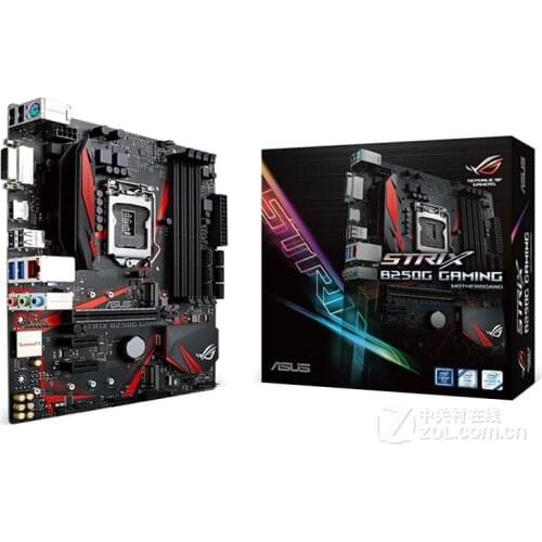 New Asus ROG STRIX B250G GAMING DDR4 LGA 1151 B250 Desktop Motherboard 64GB USB2.0 USB3.0 DVI HDMI motherboard free shipping