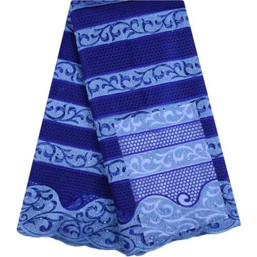 Latest Baby Blue French Tulle Lace Fabric High Quality African Lace Fabric For Dress Nigerian Net Lace Fabrics With Stones S1607