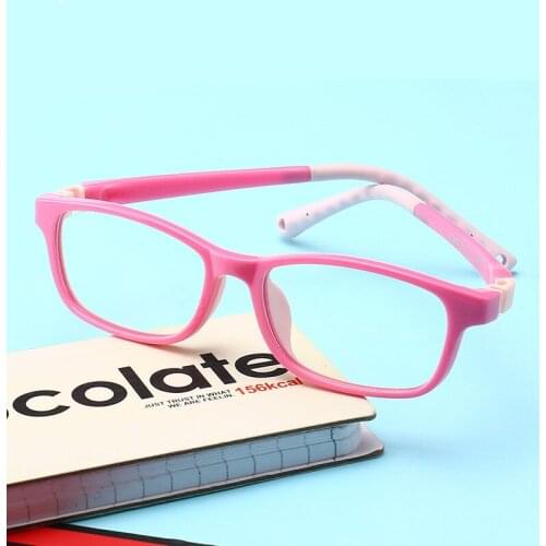 2020 New Girl Boy Anti-blue Light Glasses Kids TR90 Computer Cellphone Eyeglasses Middle Size Optic Prescription Glasses Frame