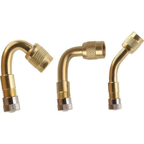 1pcs 45 90 135 Degree Angle Bent Valve Adaptor Tyre Tube Valve Extension Adapter for Truck Car Motorcycle Bike