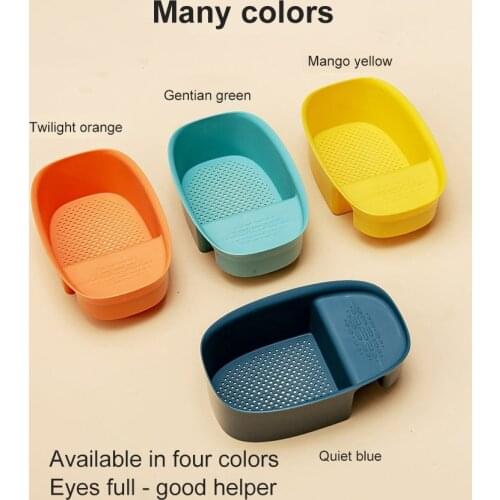 1pc Funnel Drain Basket Sink Hanging Vegetable Fruit Washing Holder Waste Wet Garbage Plastic Drain Storage Rack Kitchen Tools