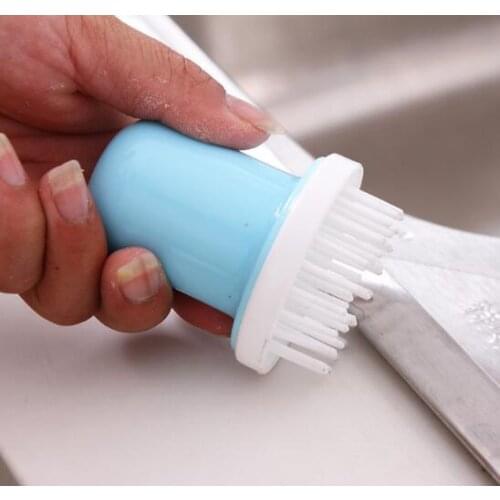 Short handle stainless steel wire ball brush to remove dirt cleaning brush kitchen pan brush