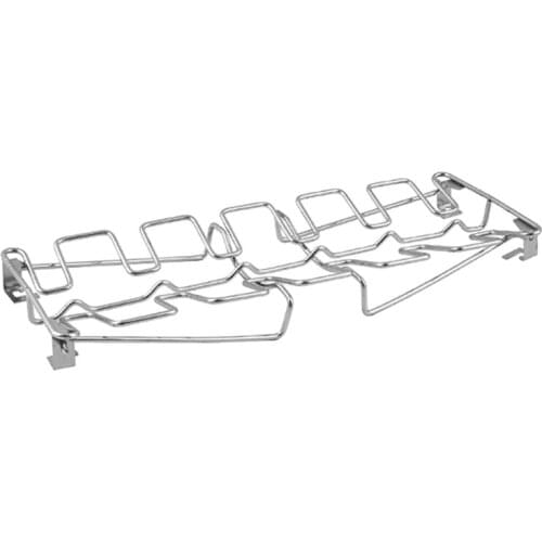 Collapsible Stainless Steel Barbecue Roaster Stand Tray Chicken Wing Leg Rack Grill With BBQ Pan Barbecue Accessories