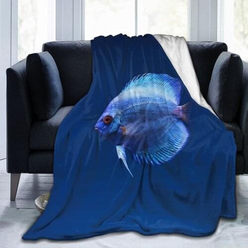 Undersea fish super soft flannel blanket childrens bed sheet baby bag sofa bedding and Duvet Cover