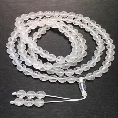 Beaded Jewelry Natural Crystal Bracelet 108 Female Spirit Fragrance Wearing Transparent