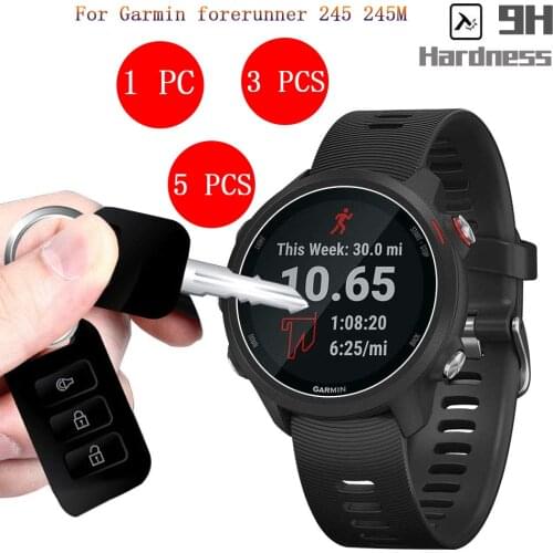 1/3/5pcs practical Tempered Glass Screen Protector Film for Garmin Forerunner 245 245M Sport SmartWatch Bracelet Protective Film