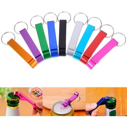1pc Portable 4 in 1 Bottle Opener Key Ring Chain Keyring Keychain Metal Beer Bar Tool Claw Gift