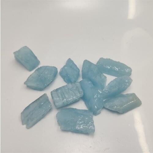 1pcs Chunks Aquamarine Raw Gem Blue Mineral Specimen Stone for Jewelry Pendant Diy Material Home Decoration Tank