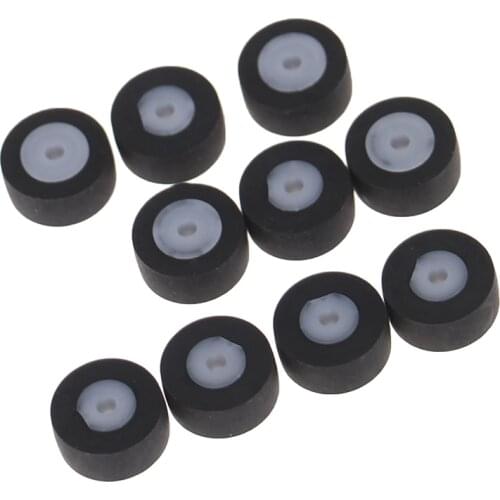 10pcs Pressure Pinch Roller Card Seat Audio Belt Pulley White Core Axi Tape Recorder Amplifiers Walkman Pulley Wheel