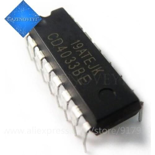 10pcs/lot CD4033BE CD4033 4033BE DIP-16 In Stock