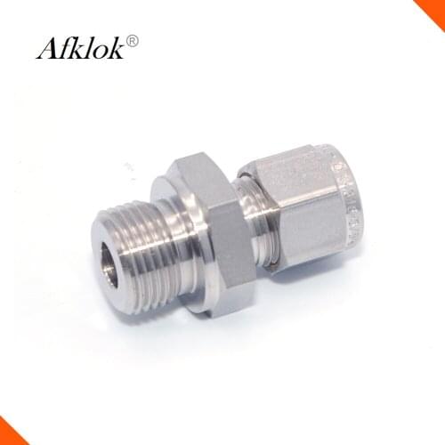 10Pcs/Pack 1/2" inch Male NPT Ferrule OD Threaded Stainless Steel 304 Pipe Fittings Connector