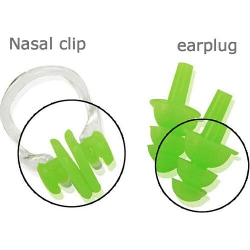 2pcs Waterproof Nose Clip Ear Plug Earplugs Swimming Water Sports Protector