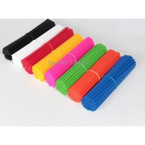 72PCS Plastic Spoke Guard Wrap Covers 23 to 24 inch For YZ85 YZ125 YZ250F YZ450F WR250F WR450F WR250R Motorcycle