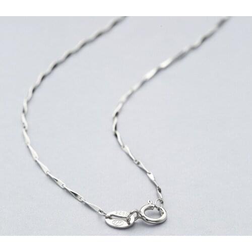 Sterling Silver 0.7 mm Melon Seeds Chain CHOOSE Color/LENGTH Solid 925 Italy Necklace 16 & 18 Inches