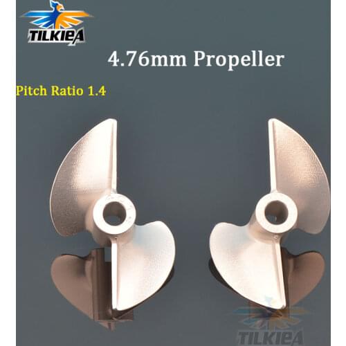 CNC 2 Blades Screw 4.76mm 3/16'' Propeller Left/Right D36/38/40/42/43/44/45/48/50/52/53/54/55mm Aluminium Propellers for RC Boat