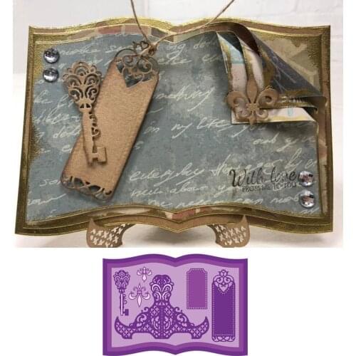 Book Holder Mark Story Book Frame Metal Cutting Dies for Scrapbooking DIY Album Paper Cards Craft Decor Embossing New 2019