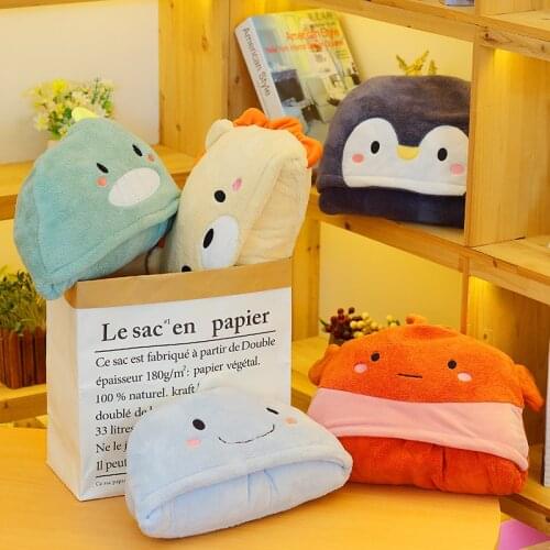 Dinosaur Lion Penguin Whale Lobster Hooded Children Bathrobes Baby Bath Robe Stuffed Plush Animal For Boys Girls Kids Gift