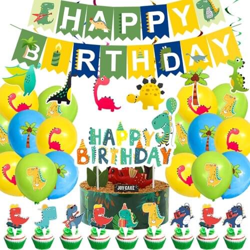 Dinosaur Party Disposable Party Tableware Birthday Dino Jungle Party Cake Decorating Supplies Kids Gifts Jungle Party Supplies