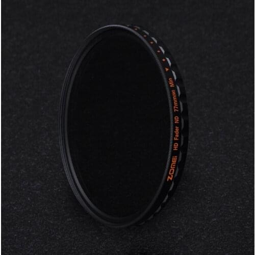 Zomei 52/58/67/72/77/82 HD Fader ND Filter 9f-stop Adjustable Variable ND2-400 Neutral Density for Canon Nikon Sony Lens