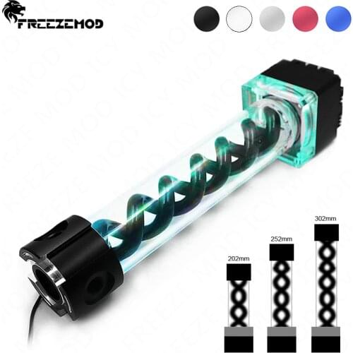 FREEZEMOD 25cm DDC Pump Water Tank RGB One-piece PWM Reservoir 4Meters Flow 800L/H Liquid Cooling Pump MOD Watercooler 200/250mm