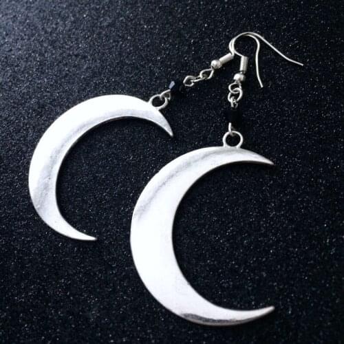Gothic Moon Earrings, Crescent Moon Earrings, Moon Earrings, Witchy Jewelry, Gothic Jewelry, Moon Jewelry, Gothic Jewelry