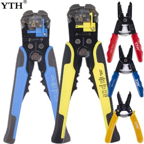 YTH wire stripper stripping cable insulation removal tool for electrician side cutter cutting pliers clamps nippers hand tools