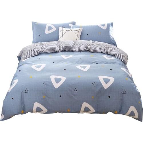 Duvet Cover Set 4 Set Cotton Twin Full Size Bedding Set Twill Printed Single Double Bed Sheets Quilt Cover Queen Cute Bedding