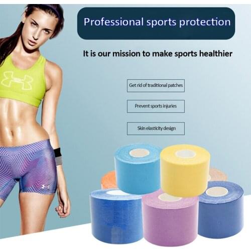 24 Colors Kinesiology Tape Athletic Tape Elastoplast Sports Recovery Strapping Gym Waterproof Tennis Muscle Pain Relief Bandage