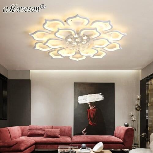 New Aluminum Glass LED Chandelier For Dining Room Kitchen Villa Auditorium Bedroom Living Room Foyer Restaurant Indoor Home Lamp