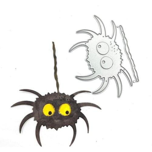 Halloween Dies Metal Cutting Dies Cut Die Mold Scary spider Scrapbook Paper Craft Knife Mould Blade Punch Stencils Dies