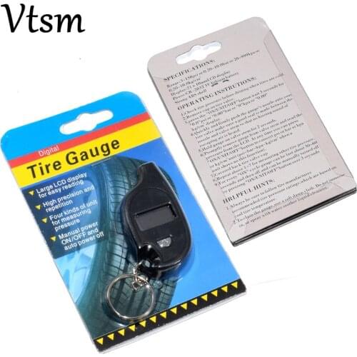 Mini Keychain Portable Digital LCD 2-150 PSI Tire Tyre Wheel Air Pressure Gauge Tester Procession Tool Tire pressure monitor