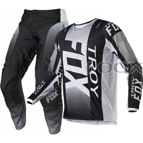 New Arrival 2021 Gray MX ATV 180 Oktiv Jersey Pants Combo Motorcycle Motocross Racing Suit Mens Offroad Kits