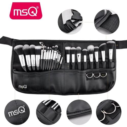 MSQ 29pcs Professional Makeup Brushes Set Foundation Powder Eyeshadow Contour Blending Make Up Artist Brush PU Leather Pocket