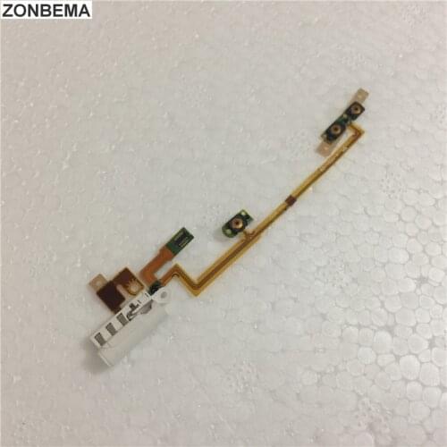ZONBEMA Original New Power Volumn Audio Jack Flex Cable For iPod Nano 6 7 6th 7th Gen White Repair Parts Wholesale