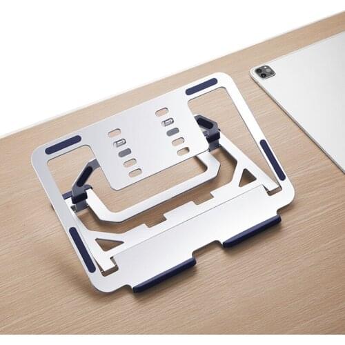 Laptop Stand Aluminium Alloy ,Adjustable Multi-Angle Laptop Holder Heat Release Foldable For Notebook Storage Stand