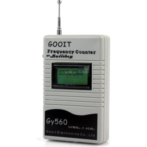 Walkie Talkie Portable Digital Frequency Counter Meter For 2 Way Radio GSM CDMA 50 MHz-2400 MHz GY560