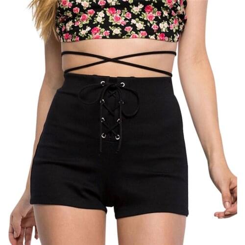 Sexy New Fashion Women Casual Cotton Blend Hot Summer Bandage Skinny High Waist Shorts short femininoPlus Size S-XL