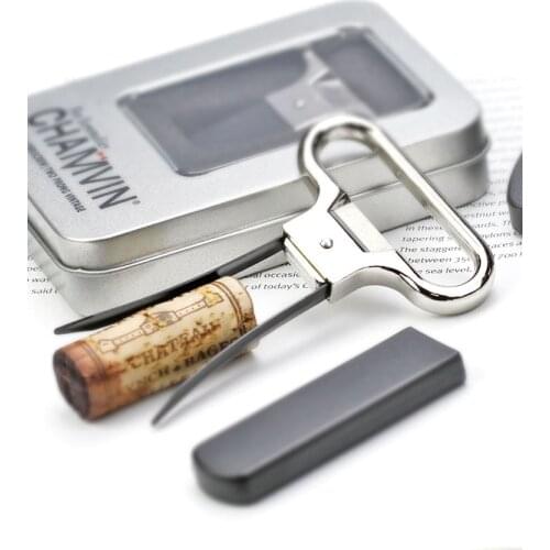 CHAMVIN Wine Opener, Two-Prong Wine Bottle Opener for Damaged Cork Old Wine Corkscrew Remover Sommlier Kitchen Gadget Bar Tools