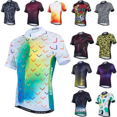 Cycling Shirts Men Short Sleeve Bicycle Team Jersey 2021 Summer Pro Quick-Dry Cycling Sportswear Anti-UV Breathable Shirt