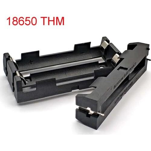 High Quality 1 2 18650 Battery Holder THM with Pins 18650 Battery Storage Box TBH-18650-1C-THM