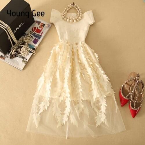 YoungGee Sexy Off Shoulder Women Elegant Wrap Chest Dresses Diamonds Floral Bandage Chic Party Runway Dress Vestidos Robe Femme