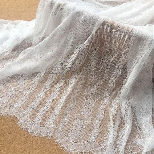1.5 m wide fine mesh eyelash lace fabric DIY wedding dress shawl veil accessories 3meter length
