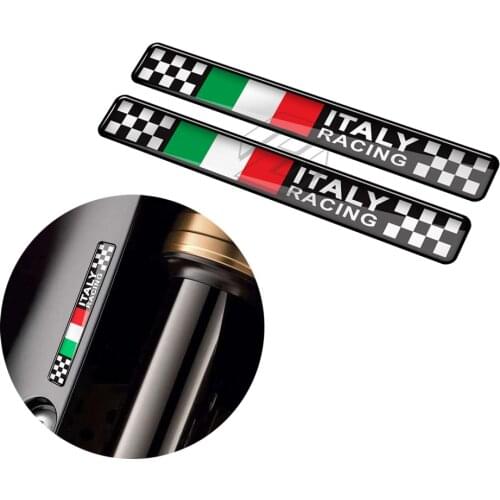 3D Resin Motorcycle Decal Italy Racing Sticker Case for Ducati Aprilia Piaggio Vespa Sprint 50 150