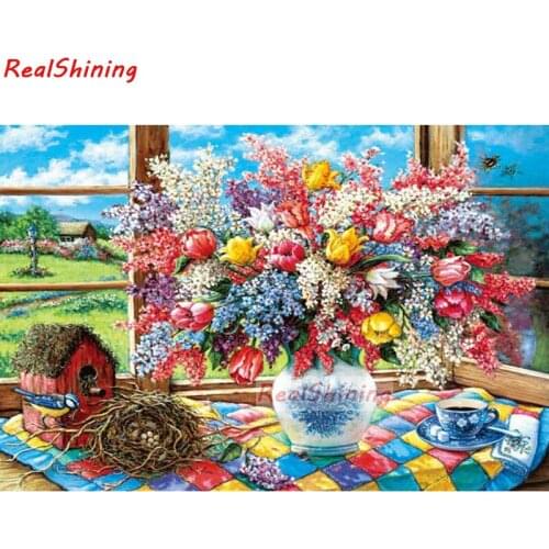 5D Diy Diamond Painting Cross Stitch full Square Diamond Embroidery Still life flower picture for room Decor H1784