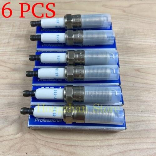 6PCS Original Spark Plug For GMC Chevrolet Camaro Cadillac Escalade Silverado 1500 Tahoe Sierra 41-114 12622441