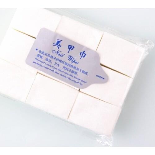 900pcs/bag Nail Cotton Wipes UV Gel Nail Tips Polish Remover Cleaner Lint-Free Paper Pad Nail Art Cleaning Manicure Tool 30