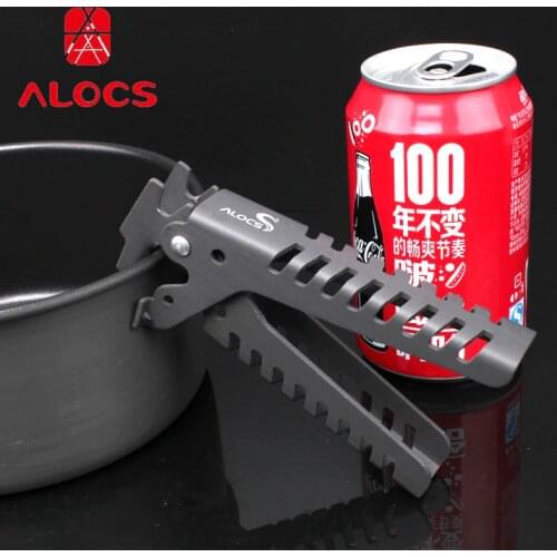 Alocs Outdoor Camping anti-hot anti-scraping gripper pans handle cookware pot clip arm holder cw-g03